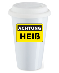 Achtung Heiß Coffee-to-go Becher Achtung Heiß Coffee-to-go Becher