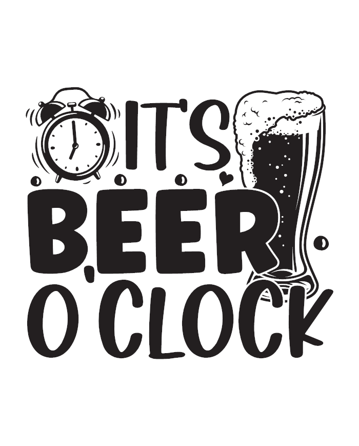 It’s Beer O’Clock Bierkrug Design