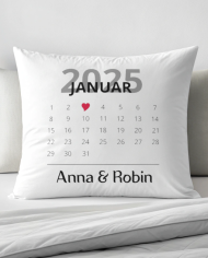 Kalender-Datum-Kissen-Initialen Kalender-Datum-Kissen-Initialen