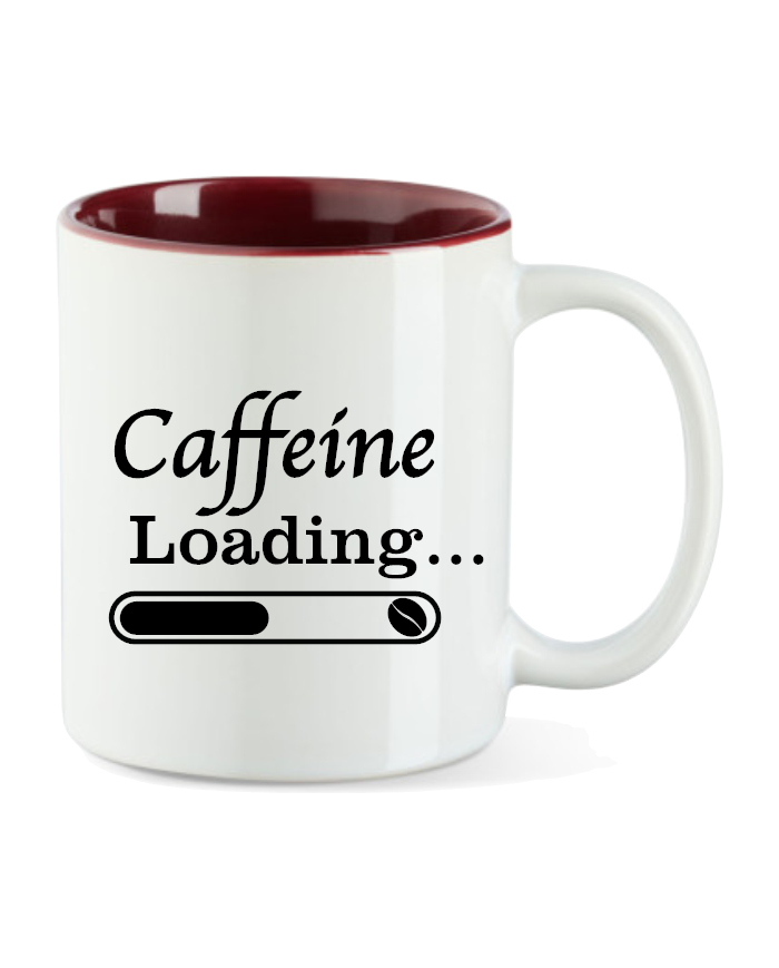 Caffeine Loading Tasse maroon Caffeine Loading Tasse maroon