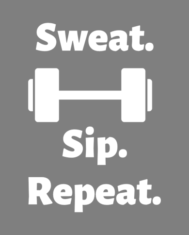 Sweat Sip Repeat Trinkflasche Design Sweat Sip Repeat Trinkflasche Design