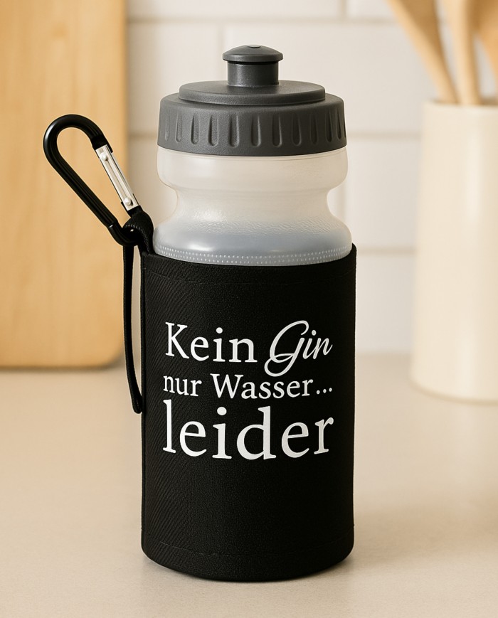 Kein Gin nur Wasser Leider - Trinkflasche