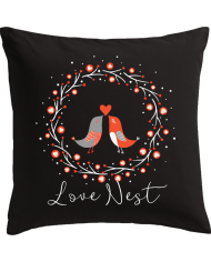 Love Nest Kissen schwarz Love Nest Kissen schwarz