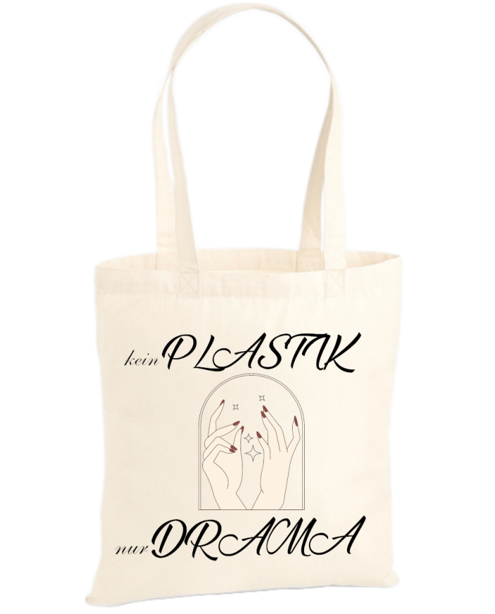 Jutebeutel "kein PLASTIK – nur DRAMA" Jutebeutel "kein PLASTIK – nur DRAMA"