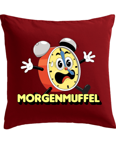 Morgenmuffel Kissen rot Morgenmuffel Kissen rot