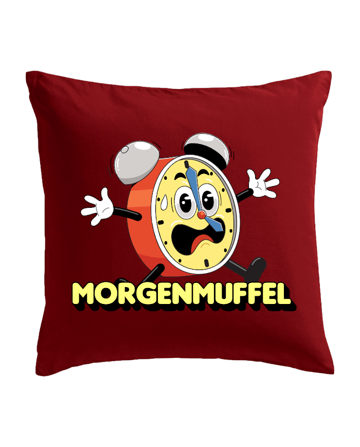 Morgenmuffel Kissen rot Morgenmuffel Kissen rot