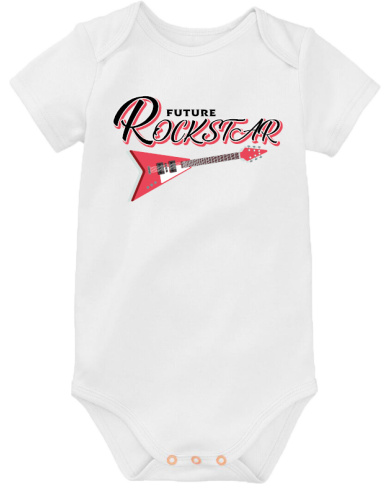 Future Rockstar Babybody weiß Future Rockstar Babybody weiß