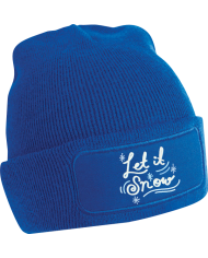 Let it Snow Beanie blau Let it Snow Beanie blau