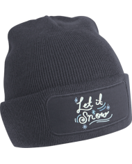 Let it Snow Beanie schwarz Let it Snow Beanie schwarz
