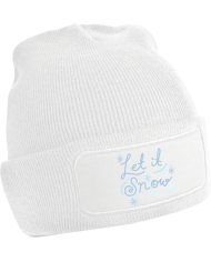 Let it Snow Beanie weiß Let it Snow Beanie weiß