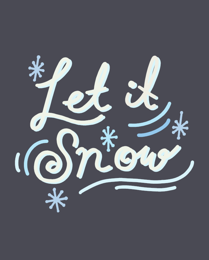 Let it Snow Beanie Design Let it Snow Beanie Design