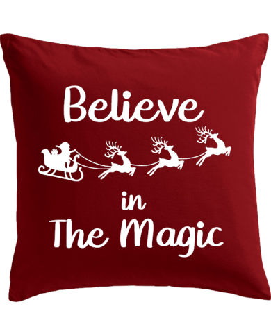 Believe in The Magic Kissen rot Believe in The Magic Kissen rot