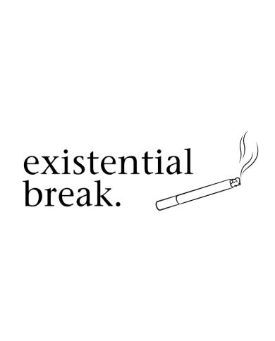 existential break Aschenbecher Design