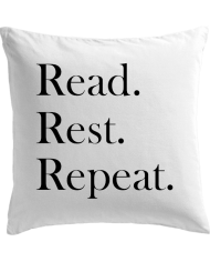 Read Rest Repeat Kissen weiß