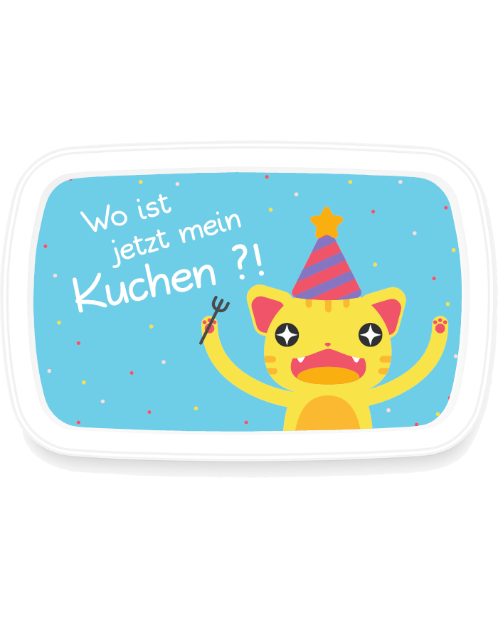 Wo ist jetzt mein Kuchen Brotdose