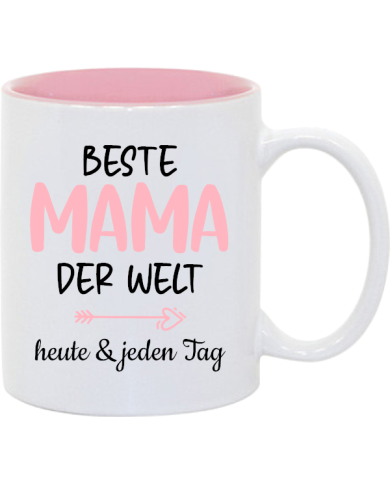 Beste Mama der Welt - heute & jeden Tag Tasse rosa