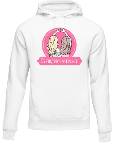 Lieblingsmensch Hoodie weiß