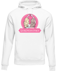 Lieblingsmensch Hoodie weiß