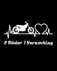 2 Räder 1 Herzschlag Hoodie Design