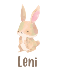 Hasen-Kuscheltier mit Wunschnamen Design