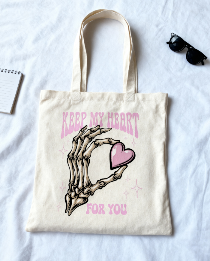 Keep My Heart For You Jutebeutel