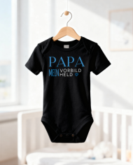 Papa mein Vorbild und Held Babybody