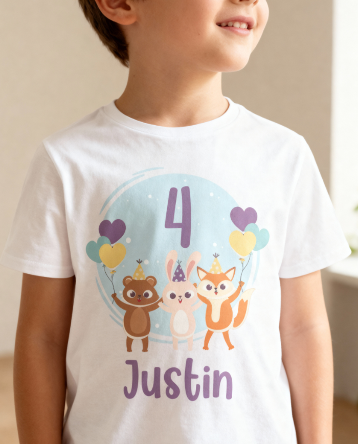 Geburtstagsshirt mit Wunschnamen und Wunschzahl T-Shirt