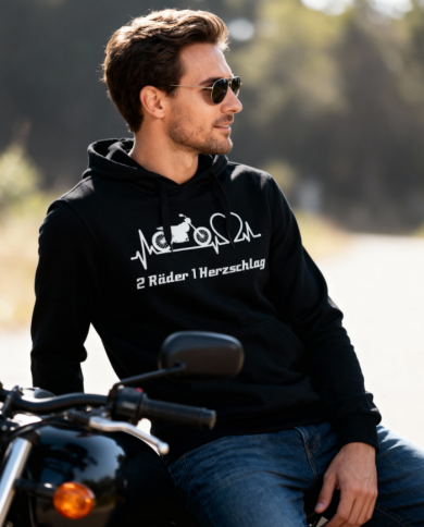 2 Räder 1 Herzschlag Hoodie