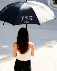 Hochzeits-Regenschirm – Wunschdatum und Wunschname