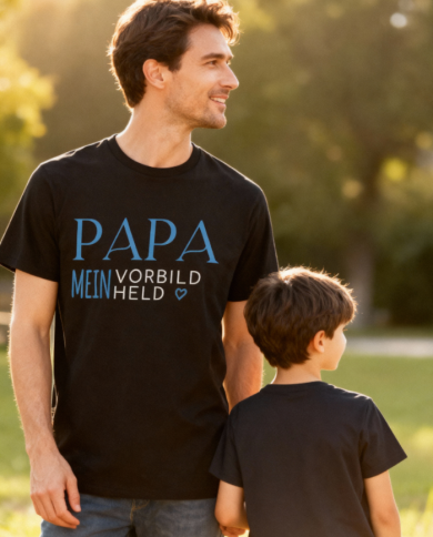 Papa mein Vorbild und Held T-Shirt