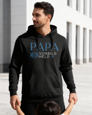 Papa mein Vorbild und Held Hoodie