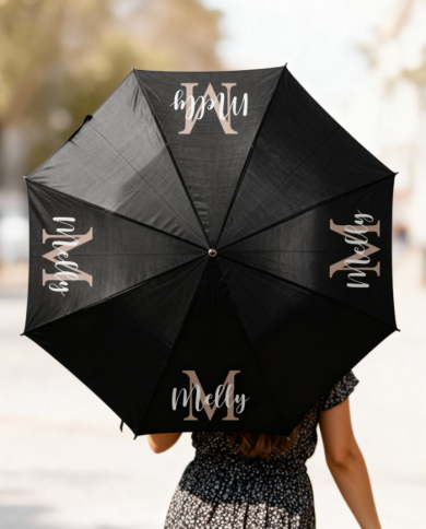 Wunschname mit Initialen Regenschirm