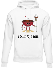 Grill & Chill Hoodie weiß Grill & Chill Hoodie weiß