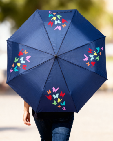 Schmetterlingszauber bunt Regenschirm
