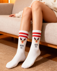 Warm Toes Rentier Socken