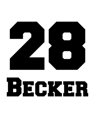 College Style Wunschnummer und Wunschzahl Socken Design