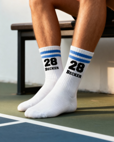 College Style Wunschnummer und Wunschzahl Socken