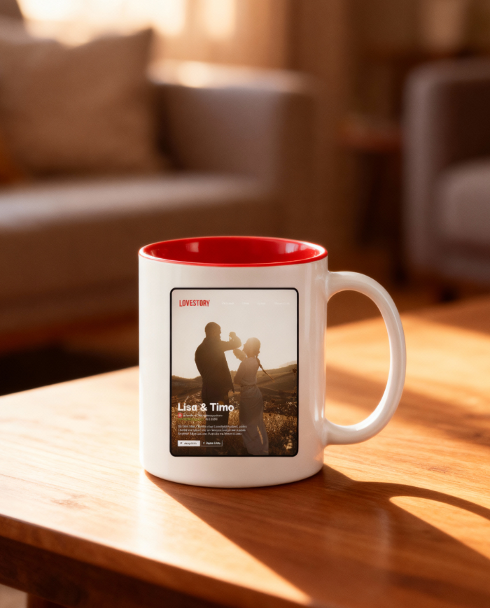 Lovestory Personal Cover Tasse