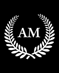 Monogramm mit Lorbeerkranz Touchscreen Handschuhe Design