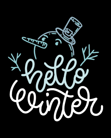 Hello Winter Touchscreen Handschuhe Design