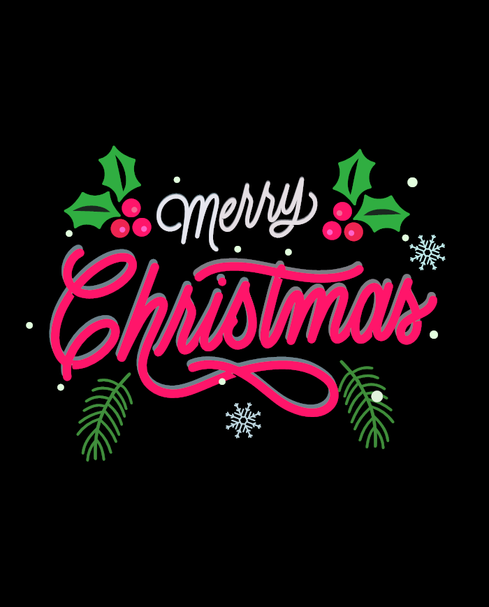 Merry Christmas Touchscreen Handschuhe Design