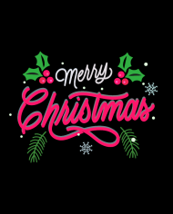 Merry Christmas Touchscreen Handschuhe Design