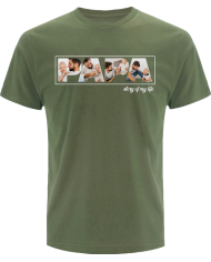 Papa - Vater & Sohn Fotocollage T-Shirt khaki