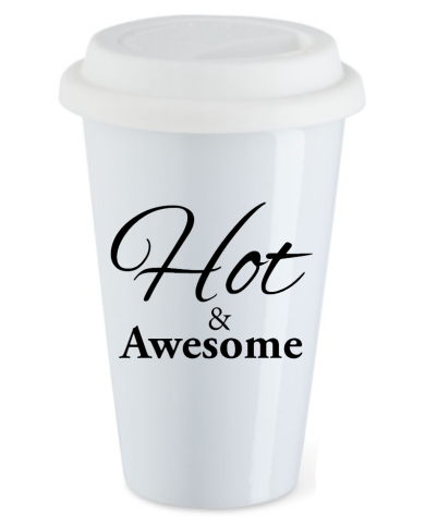 Hot & Awesome Coffee to go Becher Hot & Awesome Coffee to go Becher