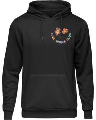 Cool Moms Club Hoodie vorne schwarz