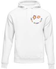 Cool Moms Club Hoodie vorne weiß