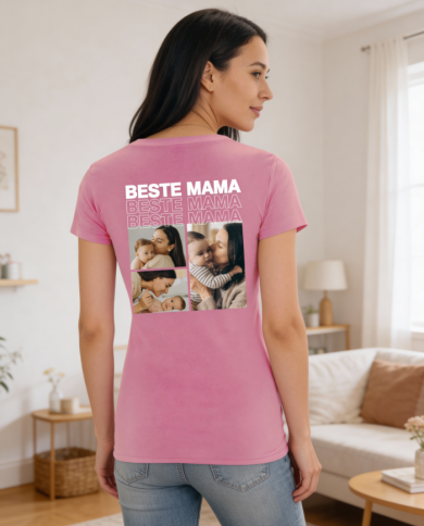 Beste Mama Fotocollage T-Shirt