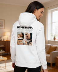 Beste Mama Fotocollage Hoodie