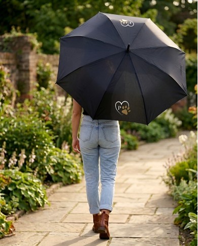 Pfotenliebe mit Initial Regenschirm