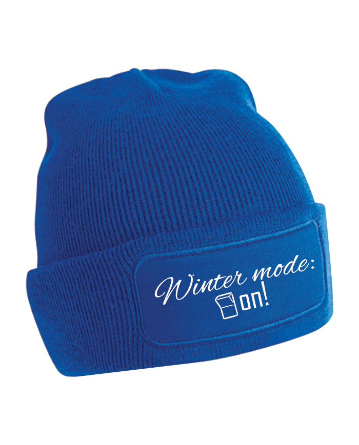 "Winter mode: ON!" Beanie blau "Winter mode: ON!" Beanie blau